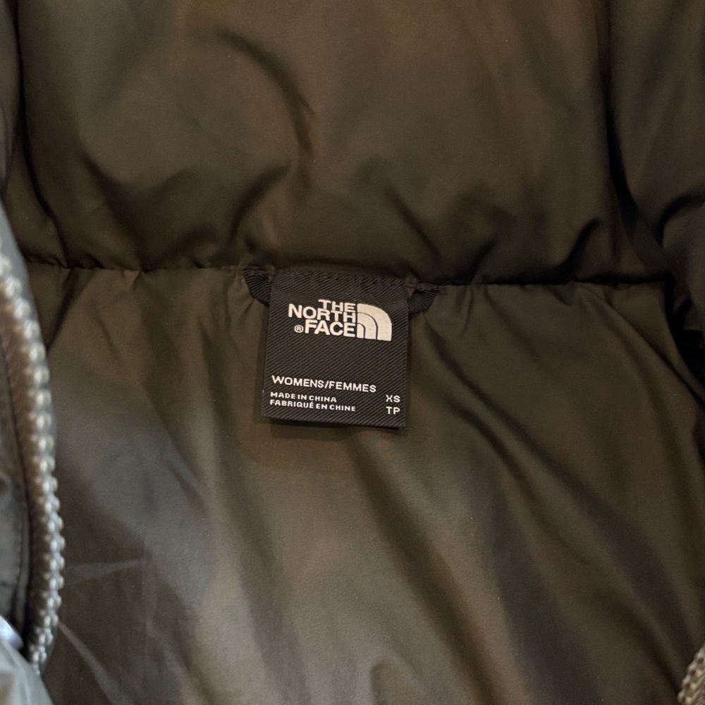 The North Face Dark Olive Crop Down Jacket - Picture 2 of 6